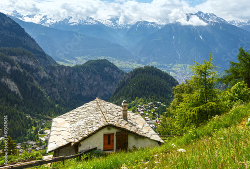 Summer mountain landscape (Alps, Switzerland) © wildman