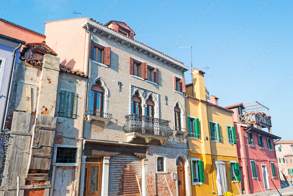 Burano old building