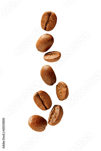 Flying coffee beans