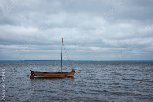 Boat on the Baltic sea.