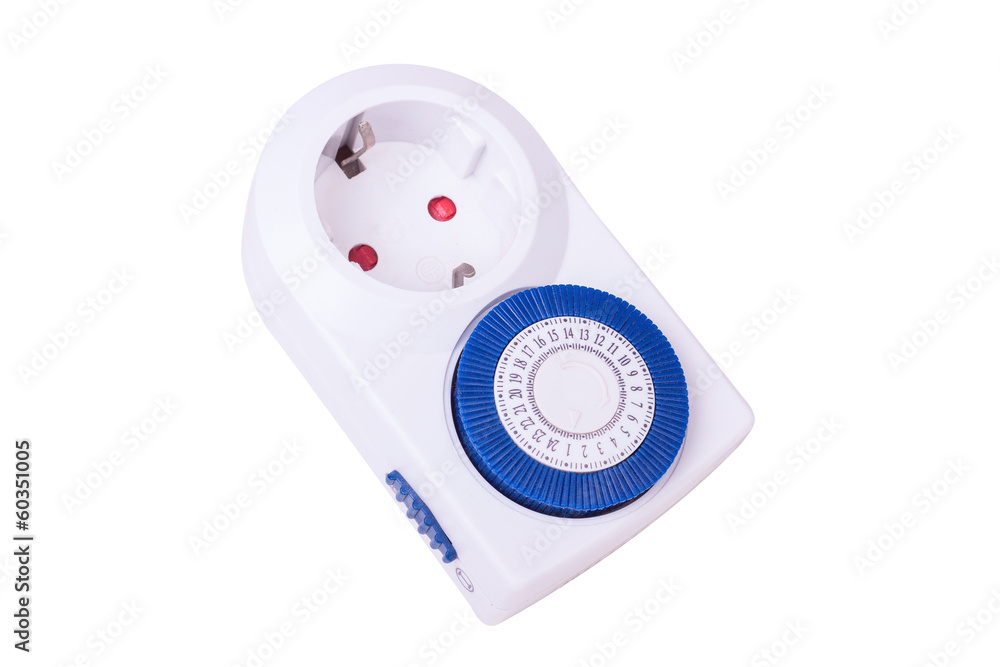 One electrical socket with timer One electrical socket with timer