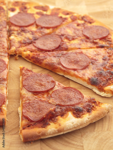 Plakat w ramie Pepperoni pizza
