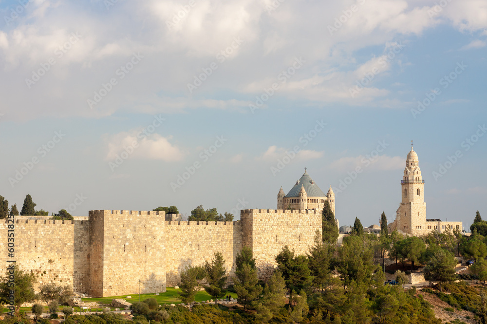 Walls of Jerusalem and Dormitsion