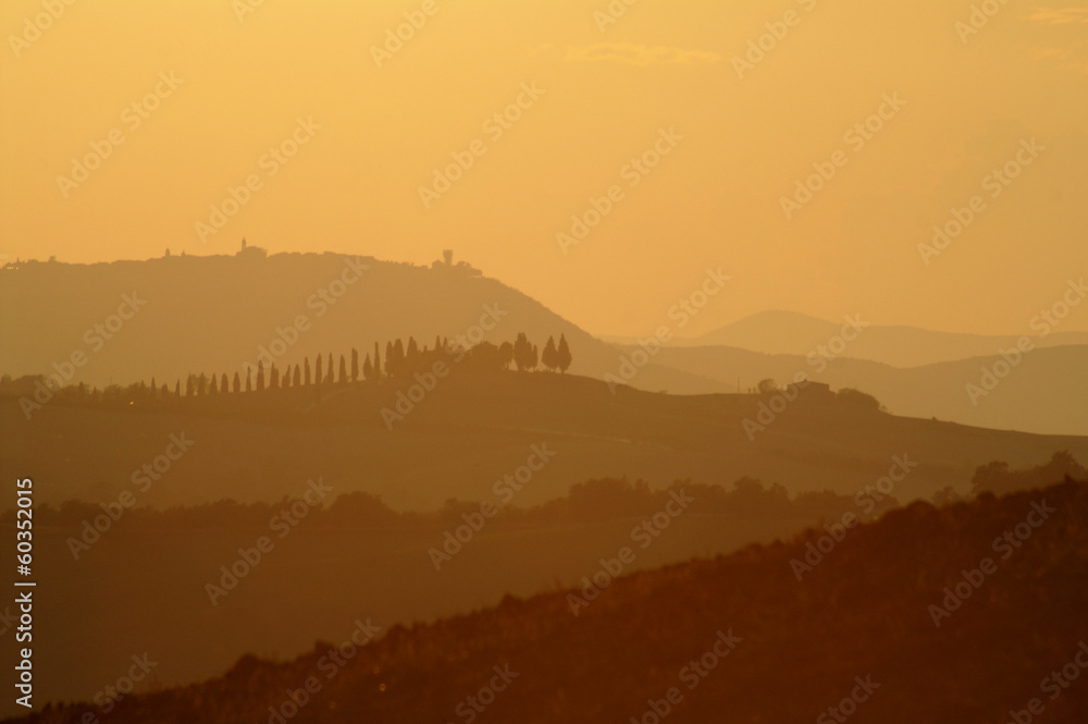 Sunset in Val d'Orcia Sunset in Val d'Orcia