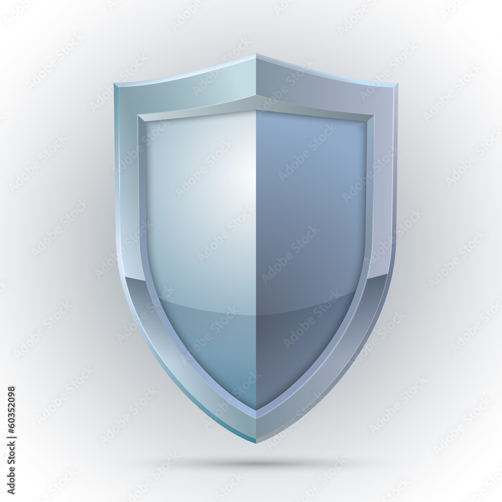 Blank shield protection emblem Blank shield protection emblem