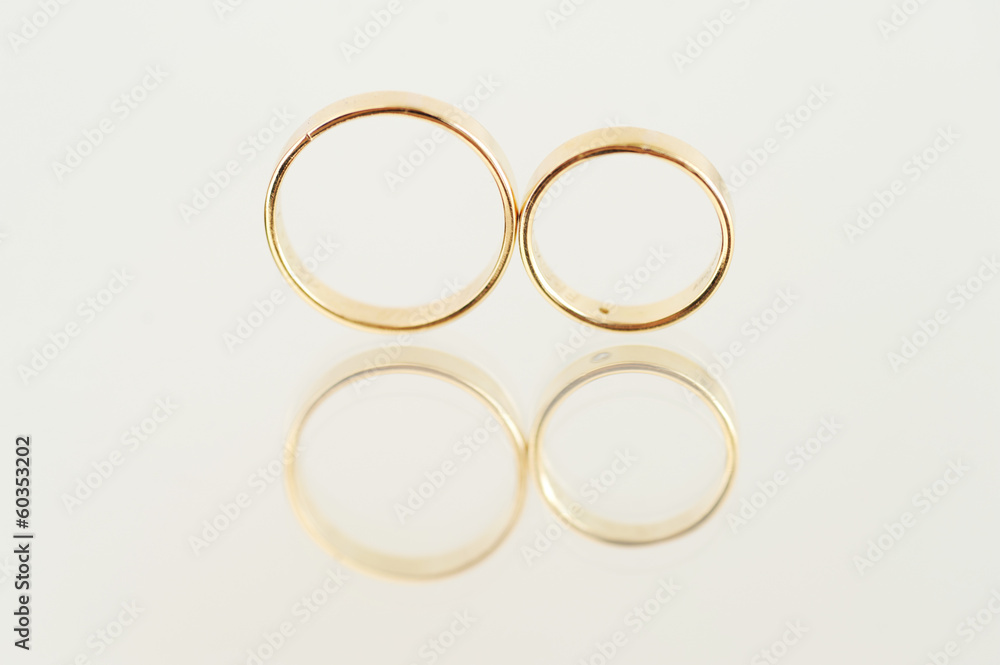 Rings on Glass Table Rings on Glass Table