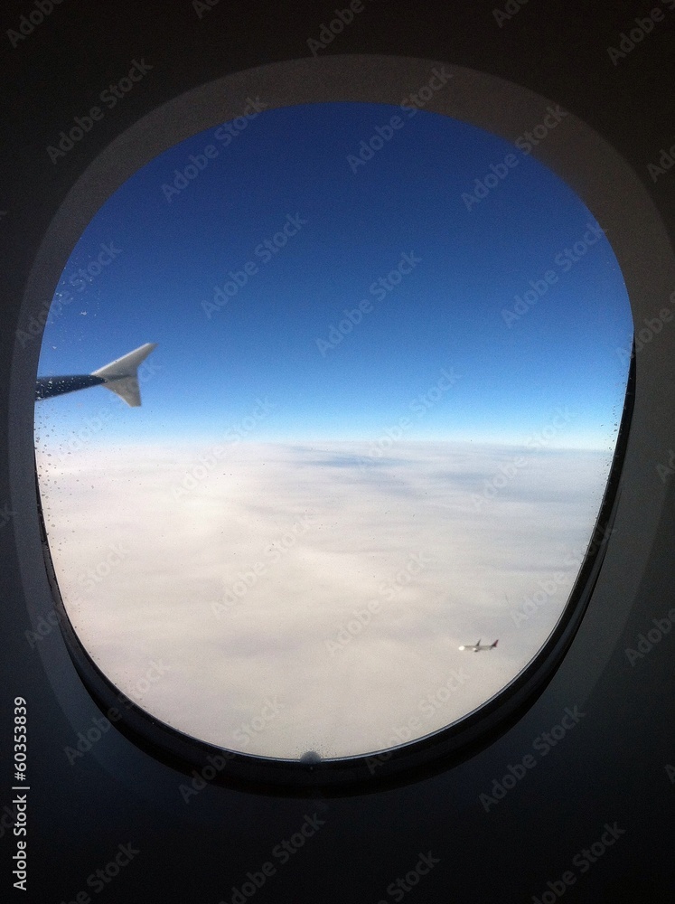 Vue d un hublot Vue d un hublot