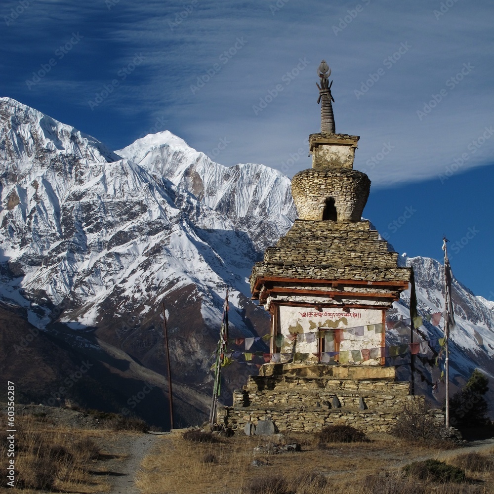 Stupa and Gangapurna