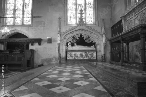 Inside an old English church