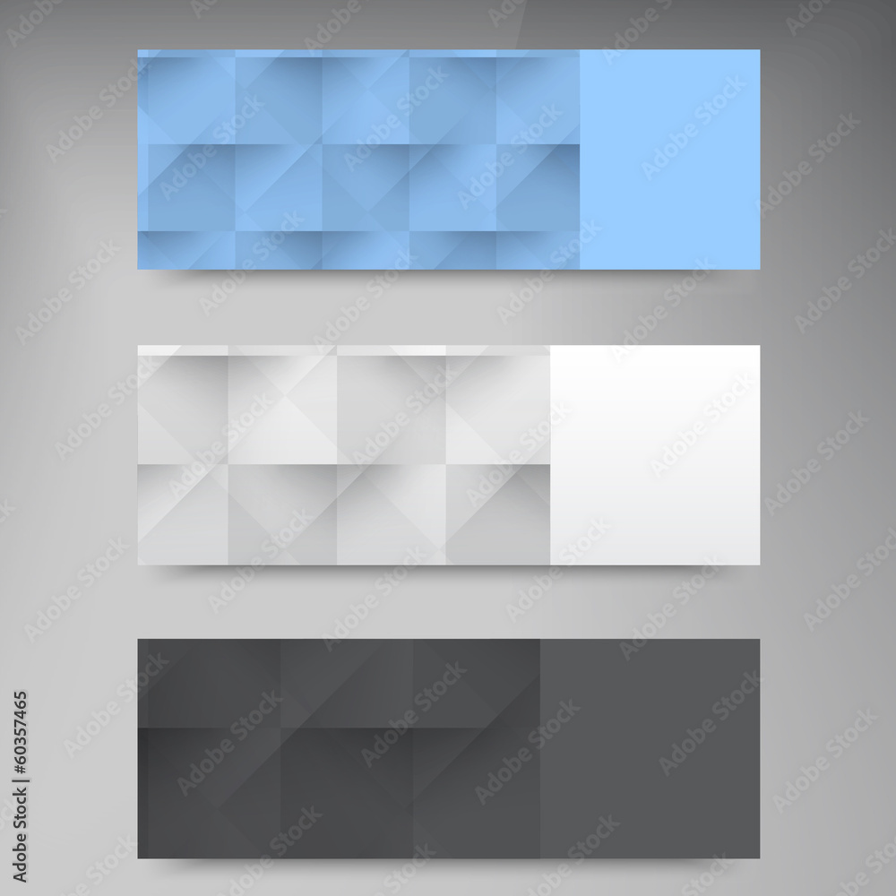 Obraz premium Vector banners and squares. Color and set