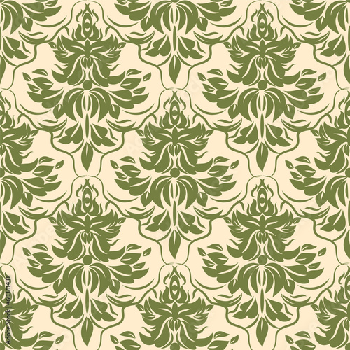 vector seamless classic floral pattern
