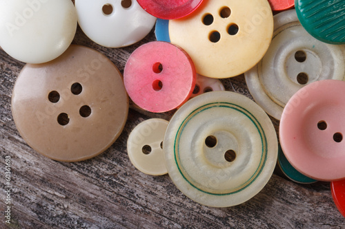 lots of colorful buttons close up