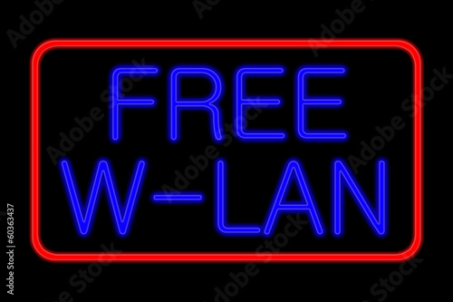 Neon Sign free w-lan