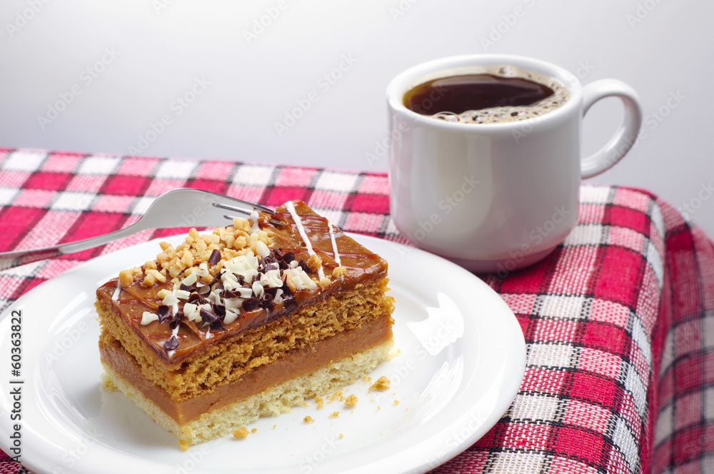 Cake and coffee Cake and coffee
