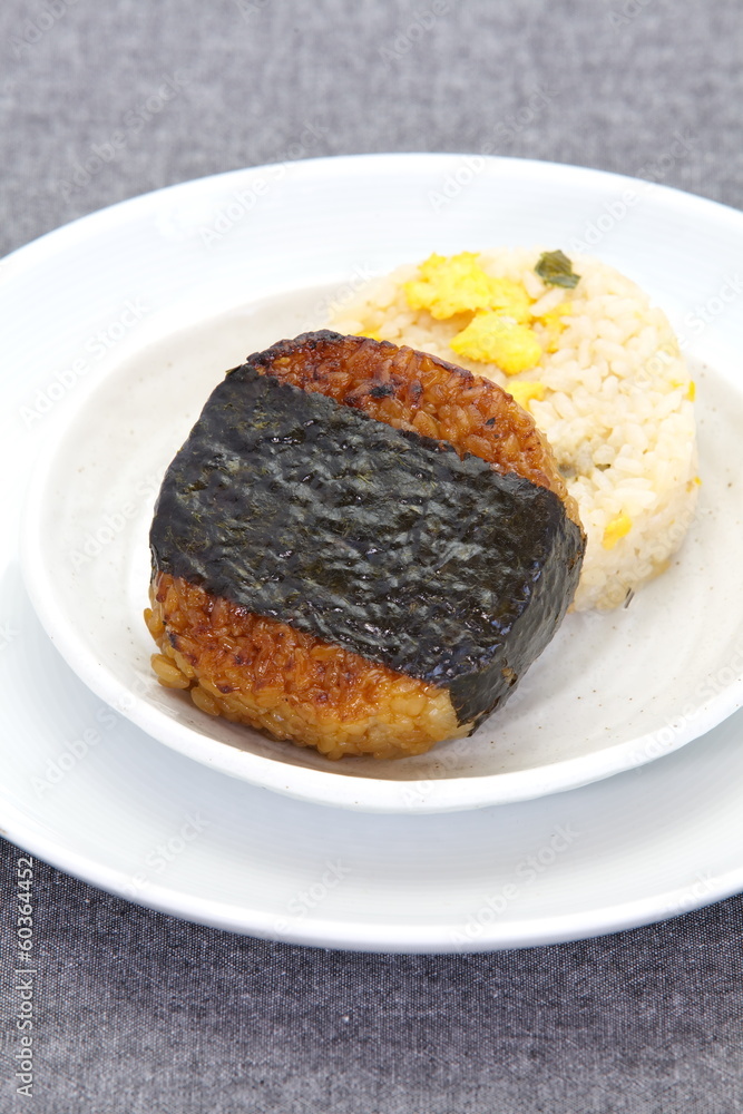 Japanese food Onigiri rice ball Japanese food Onigiri rice ball