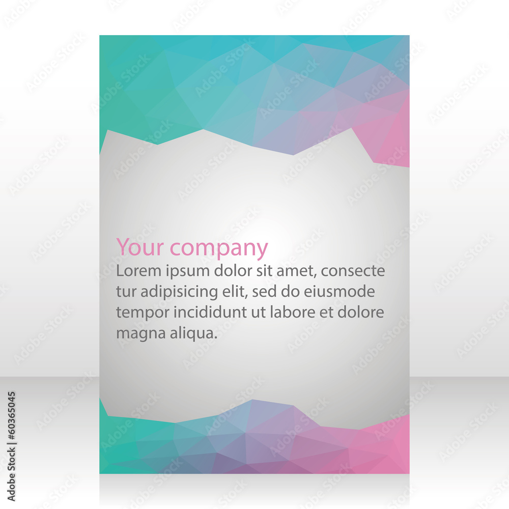 Fototapeta premium Vector brochure design template