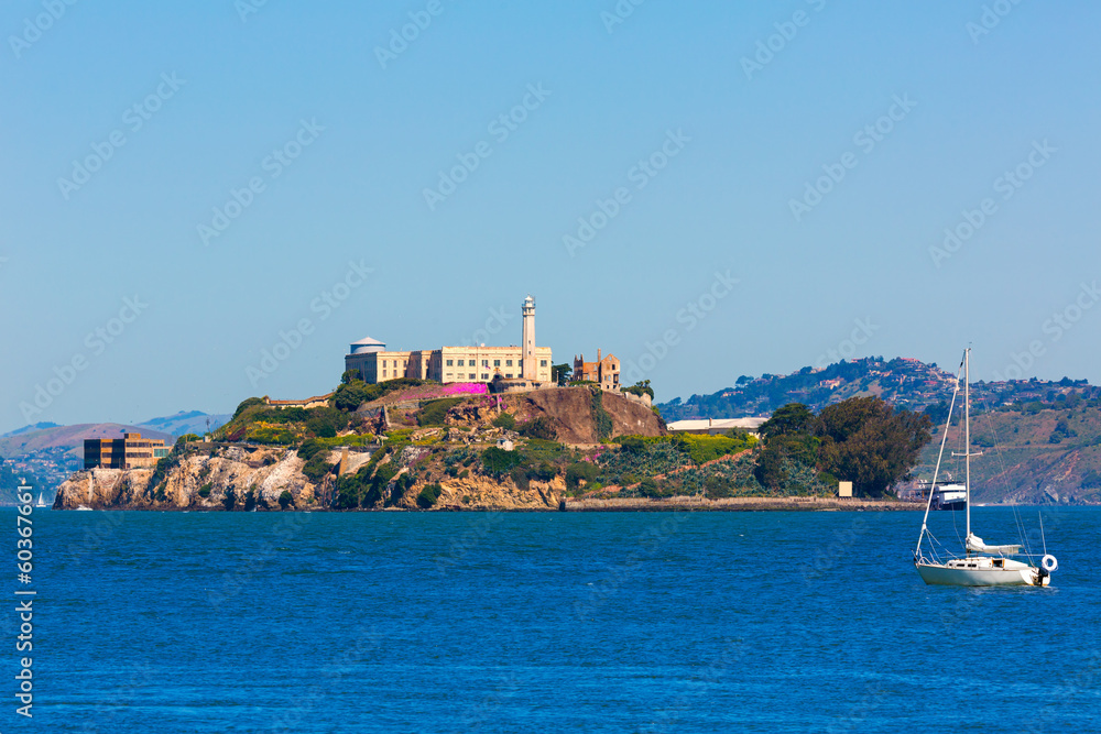 Alcatraz island penitentiary in San Francisco Bay California