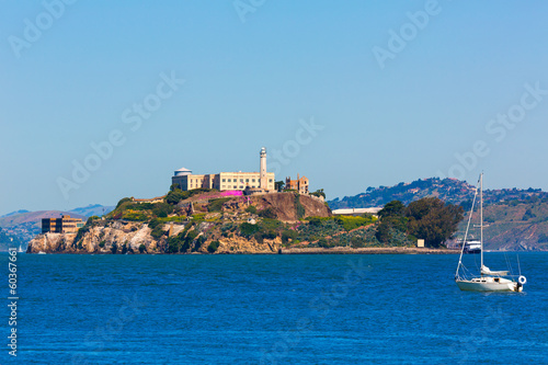 Alcatraz island penitentiary in San Francisco Bay California