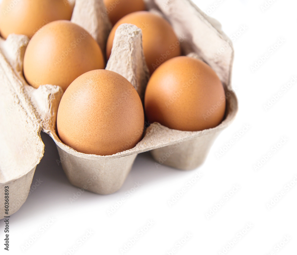 Eggs on white background Eggs on white background