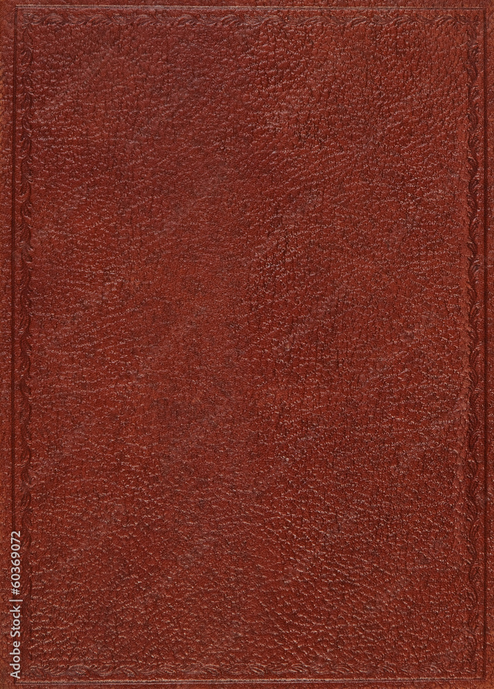 Fototapeta premium Brown leather cover