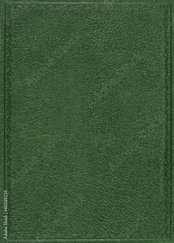 Green leather cover