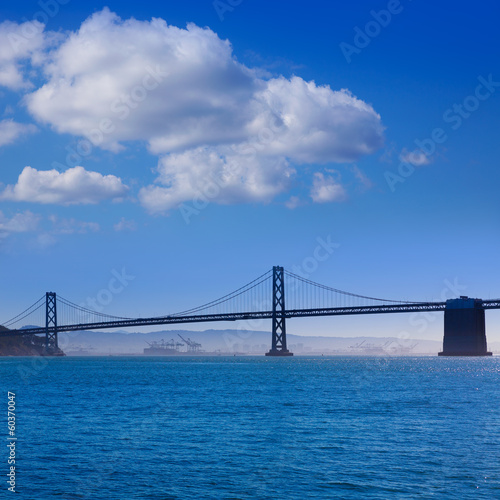San Francisco Bay bridge from Pier 7 California