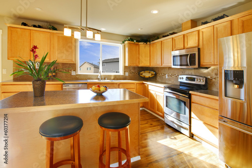 Comfortable big kitchen room