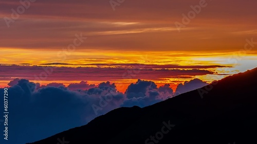 Gorgeous Sunrise, Timelapse,  La Reunion, Piton De La Fournaise photo