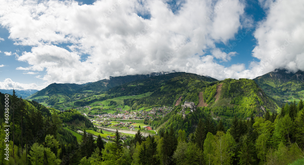 Beautiful panoramic view of mountains, Austria