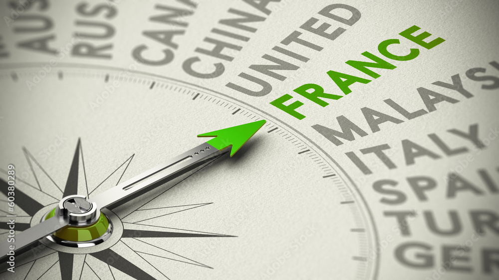 Travel Decision Making Concept - France Travel Decision Making Concept - France
