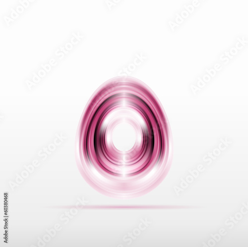 red egg icon vector line mesh illustration ai