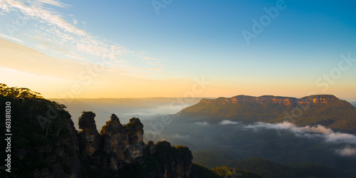 Panorama of the iconic Three Sisters