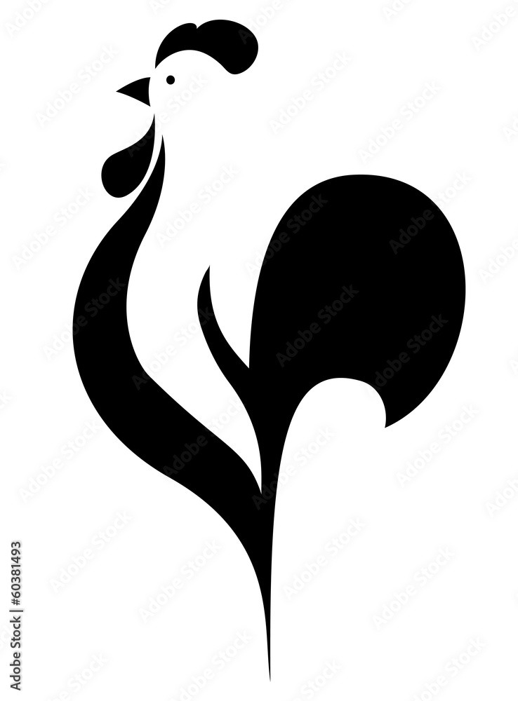 stylized cock stylized cock