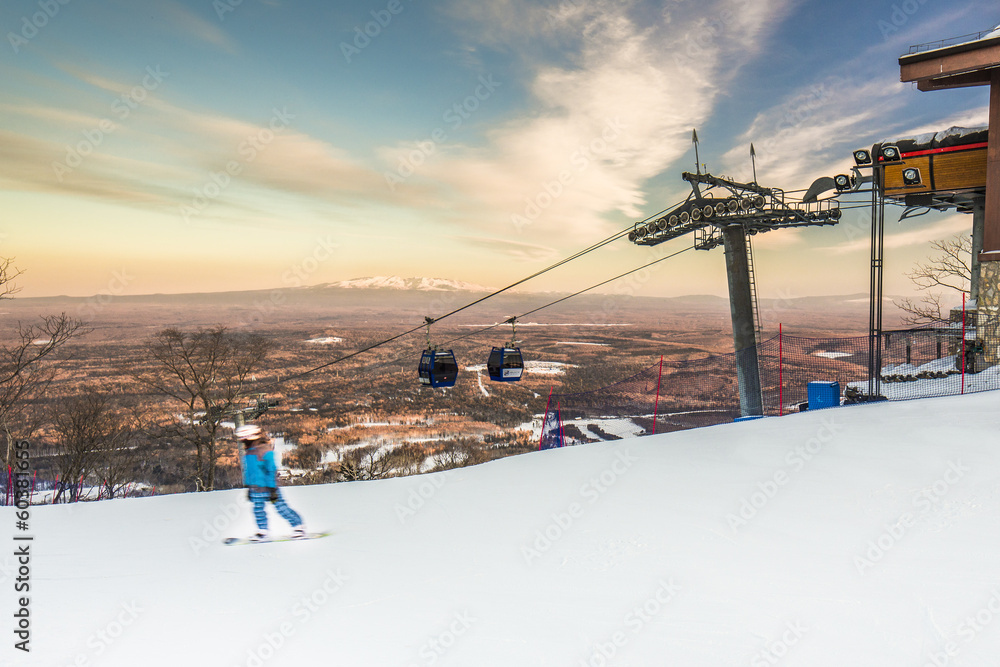 skiing field skiing field