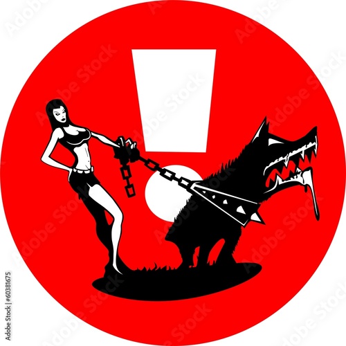 Girl and dog