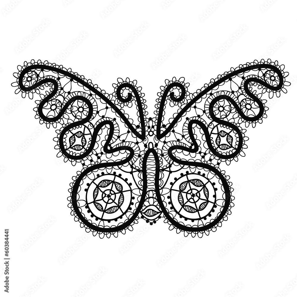 Lace butterfly isolated Lace butterfly isolated