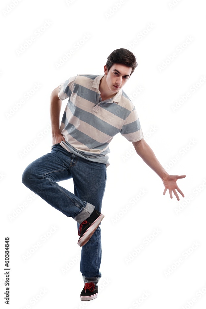 young man dancing