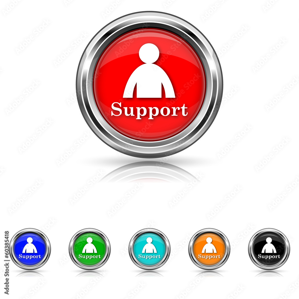 Support icon - vector set Support icon - vector set