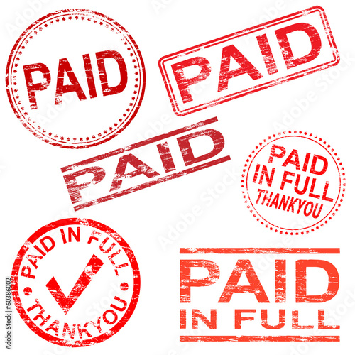 Paid Rubber Stamps