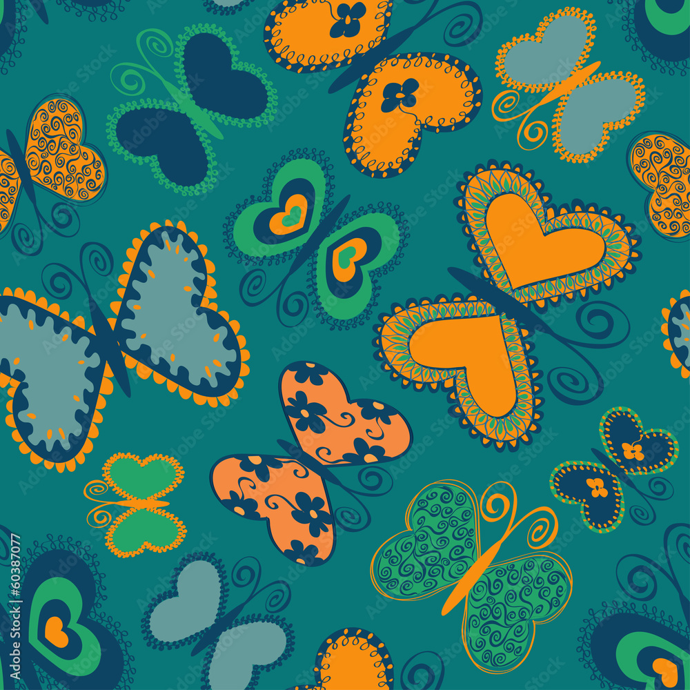 Seamless patter of butterflies Seamless patter of butterflies