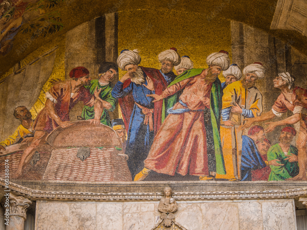 St. Mark's basilica mosaic in Venice
