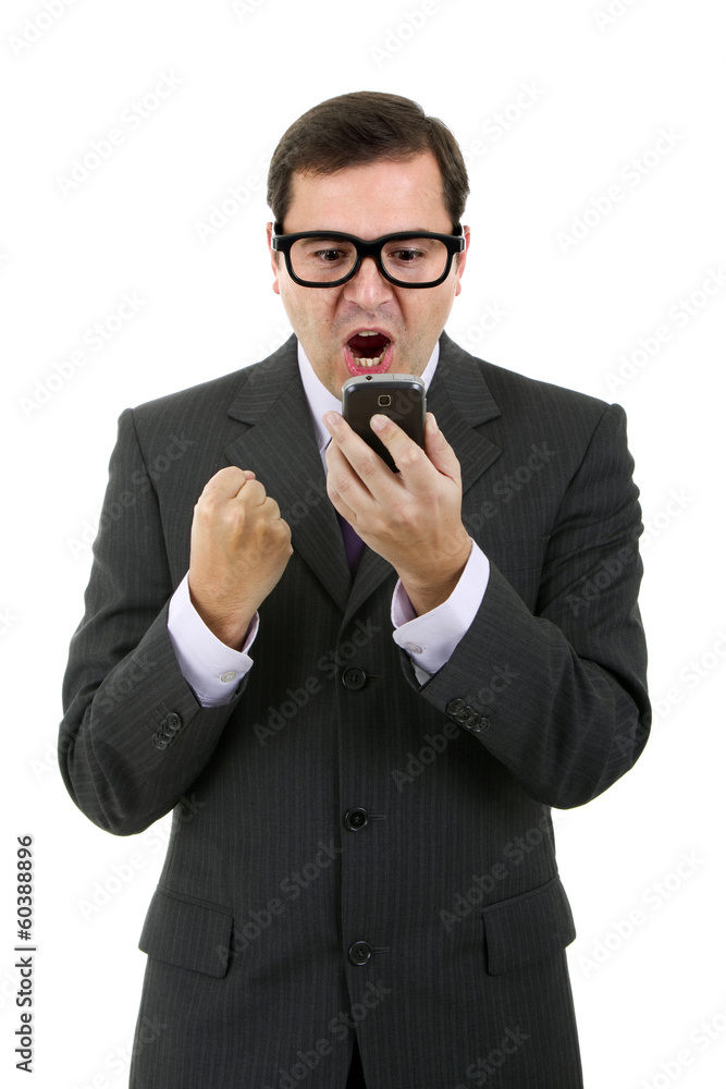 business man portrait on a white background business man portrait on a white background