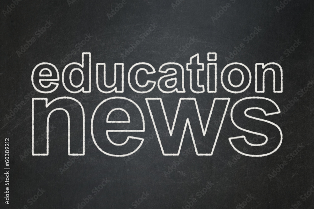 News concept: Education News on chalkboard background News concept: Education News on chalkboard background