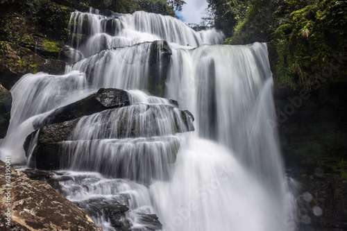 Tat Tha Jet waterfall on Bolaven plateau in Laos