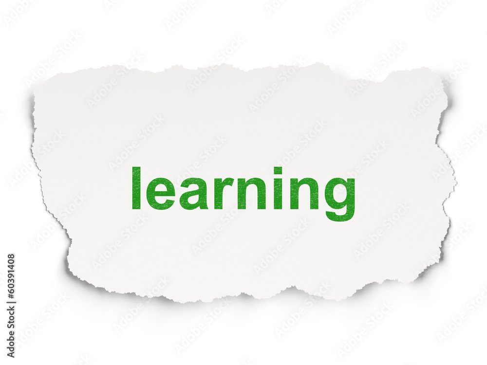 Education concept: Learning on Paper background