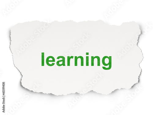 Education concept: Learning on Paper background