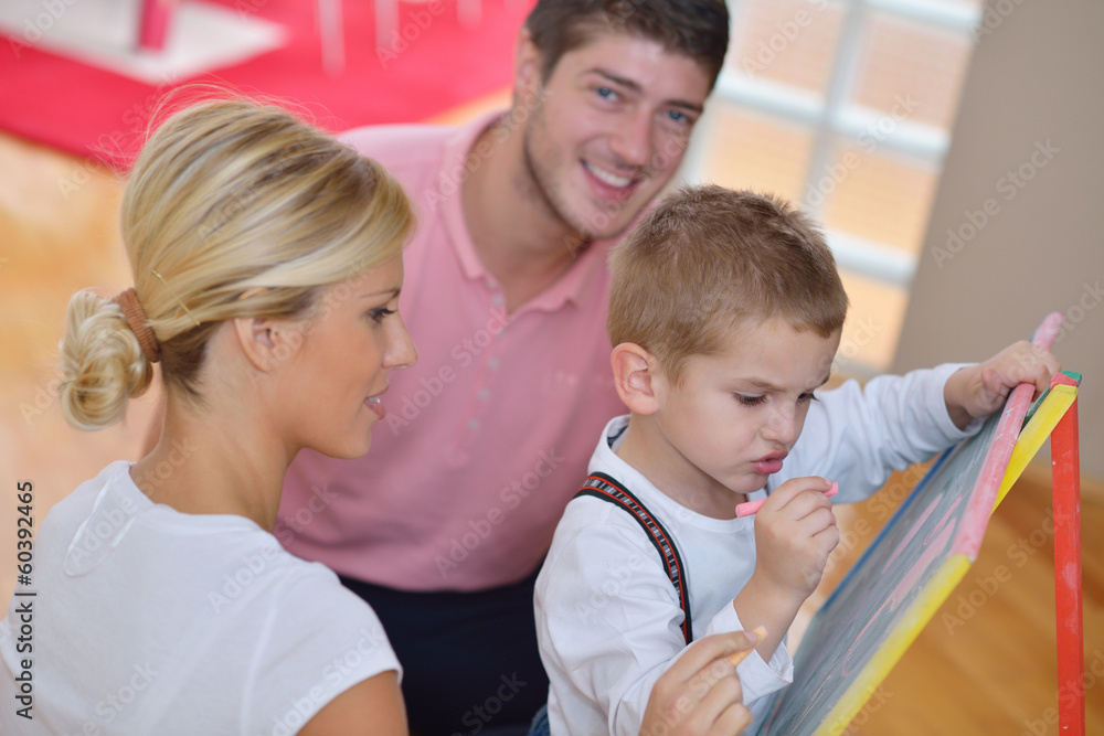 family drawing on school board at home family drawing on school board at home