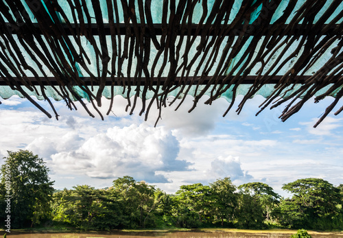 Wooden eaves