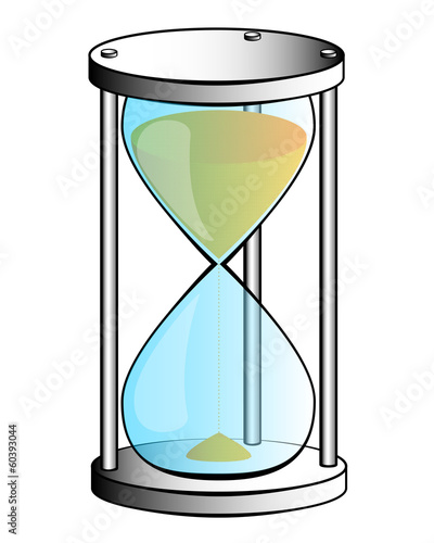 silver hourglass