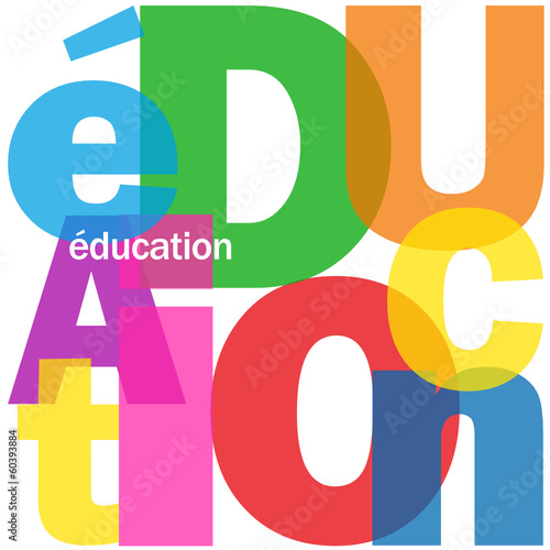 Mosaïque de Lettres "EDUCATION" (études enseignement formation)